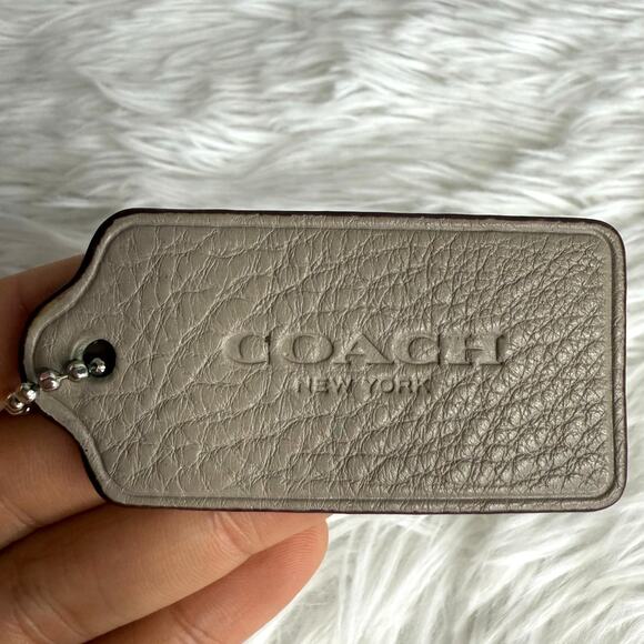 COACH Gray Replacement Fob Bag Charm Hang tag Hangtag - Picture 1 of 3